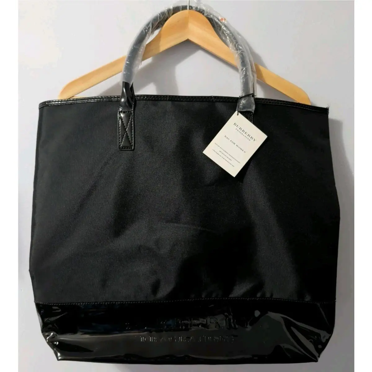 Burberry Fragrances Large Black Tote Bag For Women Gift