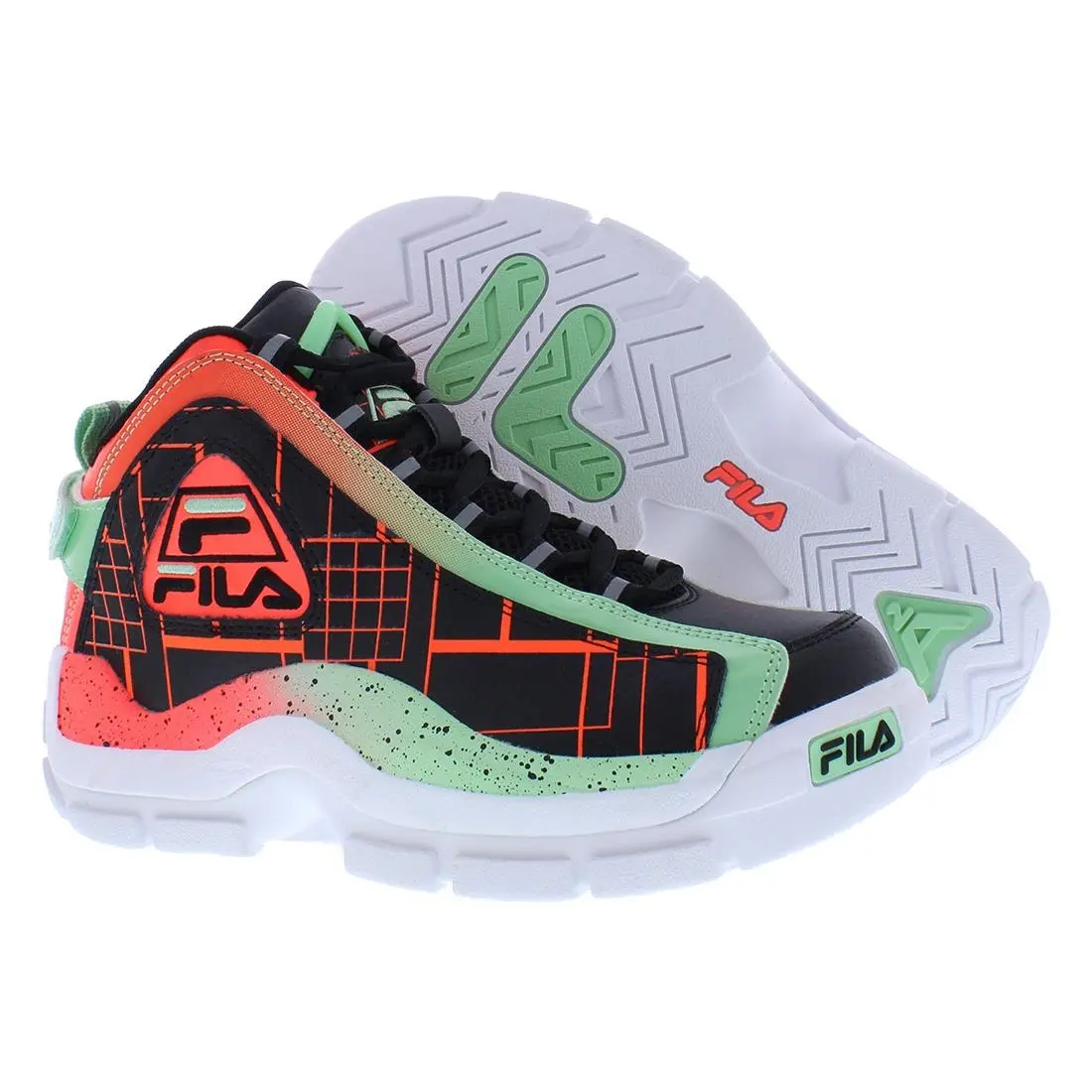 Fila shoes - 3BM01751034 - 3BM01751034 - Black/Orange/Green, Main: Multi-Colored 4