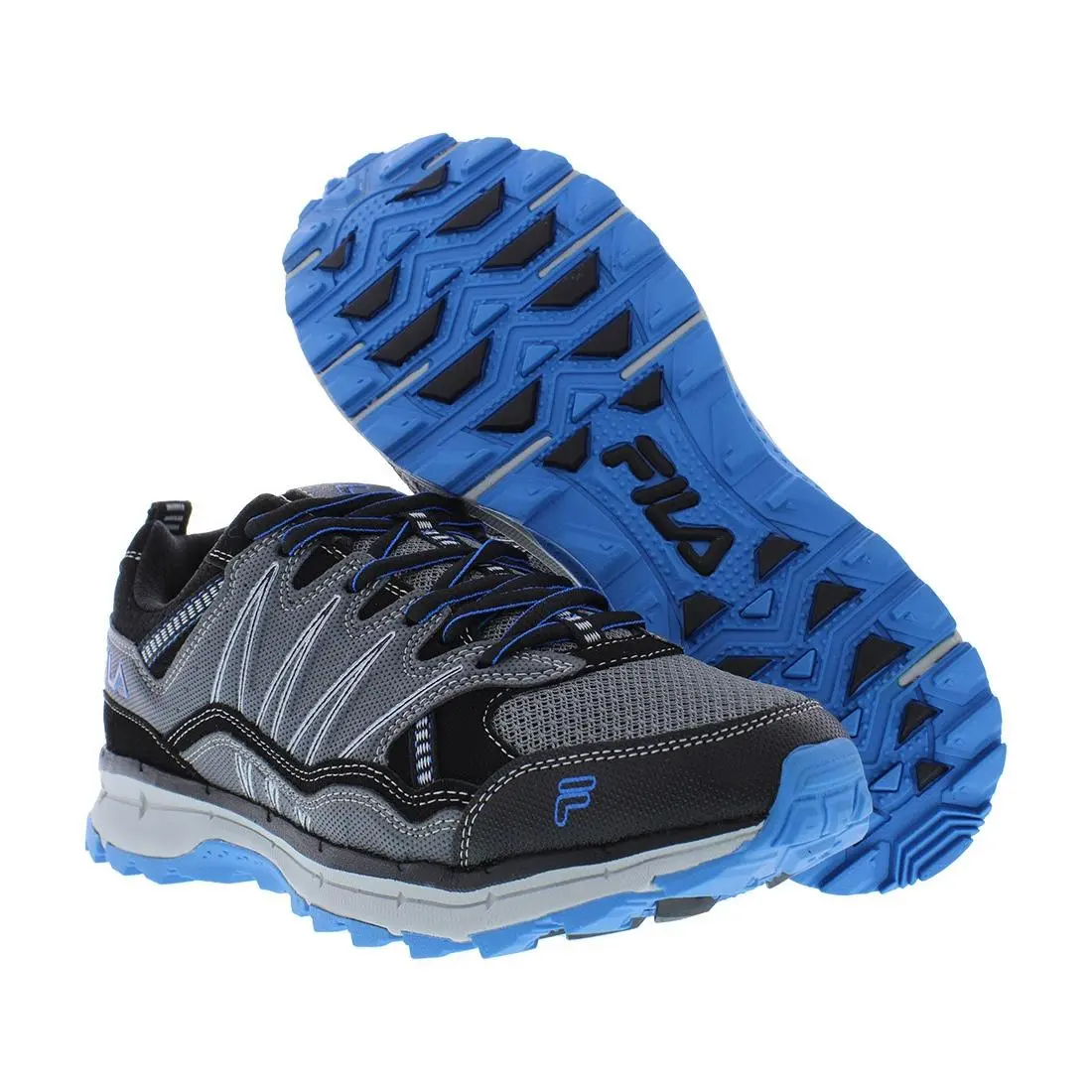 Fila shoes - Black/Grey/Blue, Main: Black 4