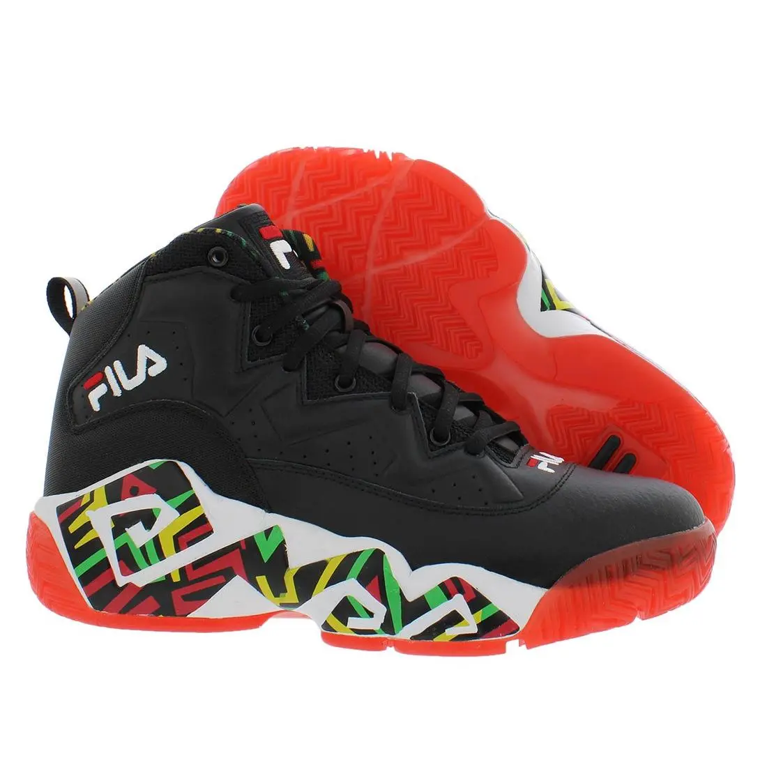 Fila shoes - Black/Jelly Bean/Lemon, Main: Black 4
