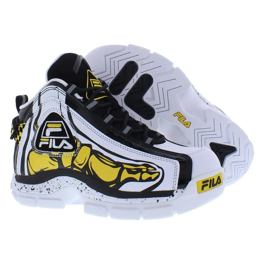 Fila shoes - 3BM01893115 - 3BM01893115 - White/Yellow/Black, Main: White 4