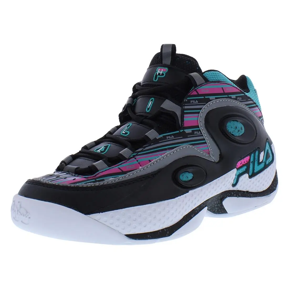 Fila shoes - Black/Pink/Teal Blue, Main: Black (UPC: 791272703644) 0