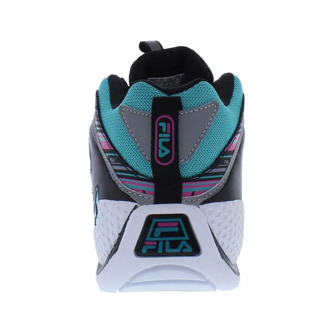 Fila shoes - Black/Pink/Teal Blue, Main: Black (UPC: 791272703644) 2