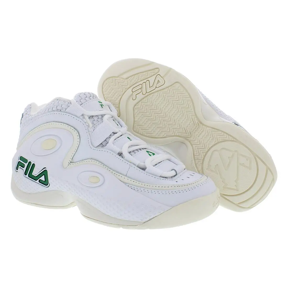 Fila Grant Hill 2 Woven Mens Shoes Size 6 Color: White/amazon/gardenia