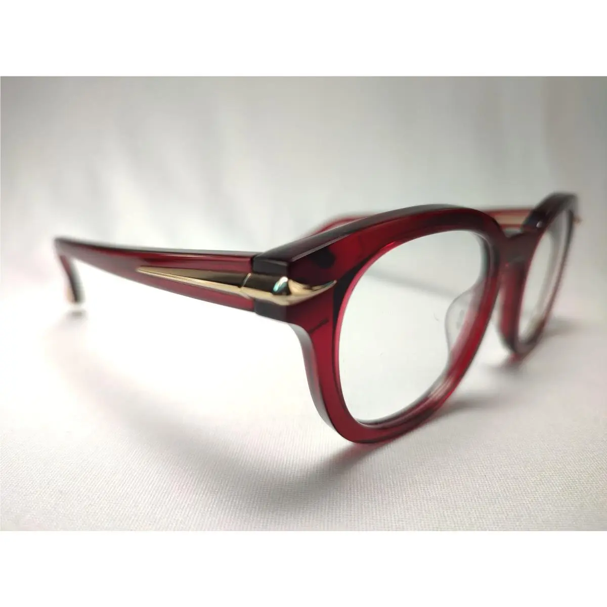 Roberto Cavalli VRC044 COL.0954 Red Gold Eyeglasses Demo Lenses 49-20-140