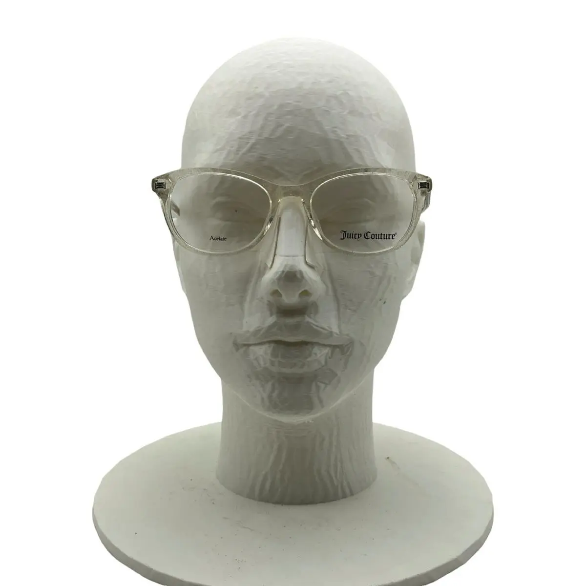JU 950 Clear Glitter Eyeglasses Frames 45-16-125 Cat Eye Acetate by Juicy Couture