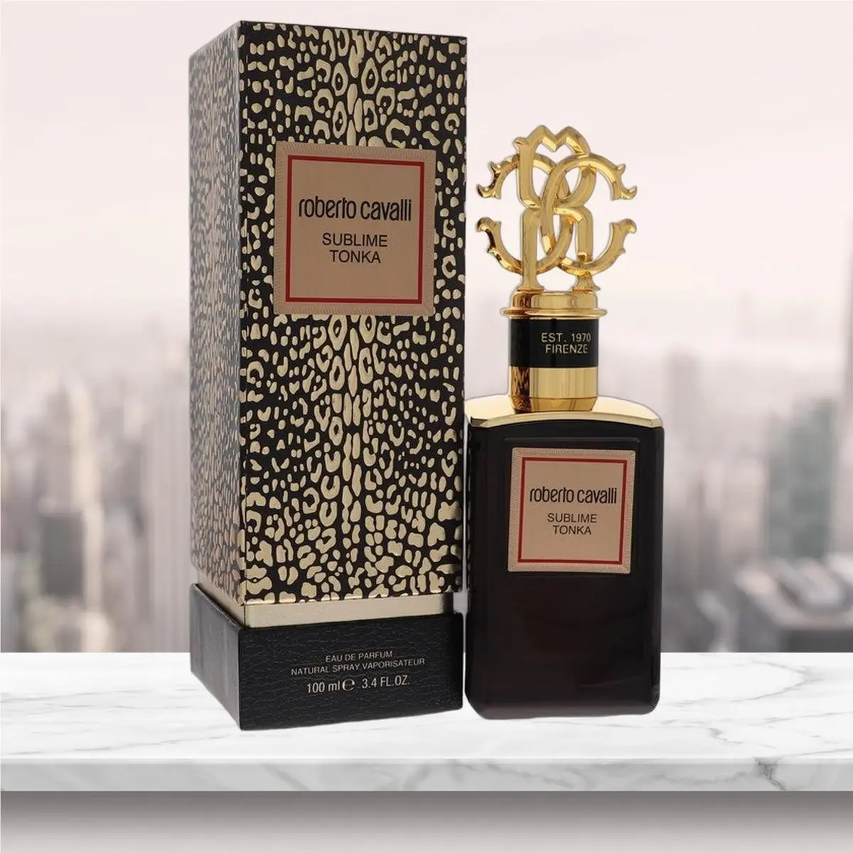 Gold Sublime Tonka Eau De Parfum Spray Unisex By Roberto Caval by Roberto Cavalli