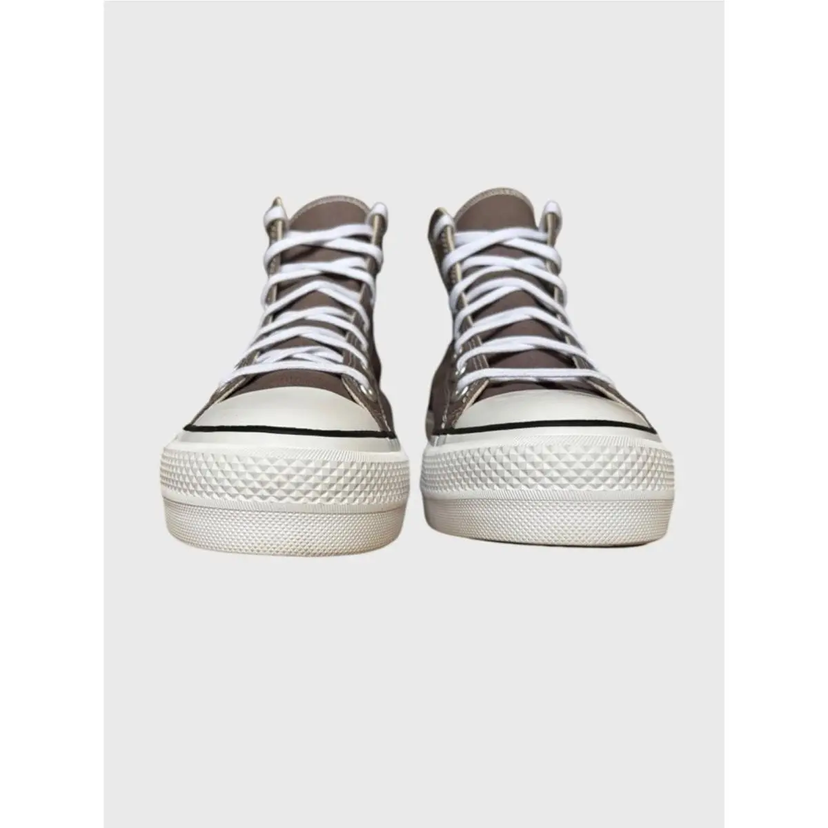 Converse shoes - Converse Chuck Taylor All Star High-Top Platform - A12309F - Pure Pumice White Black 10