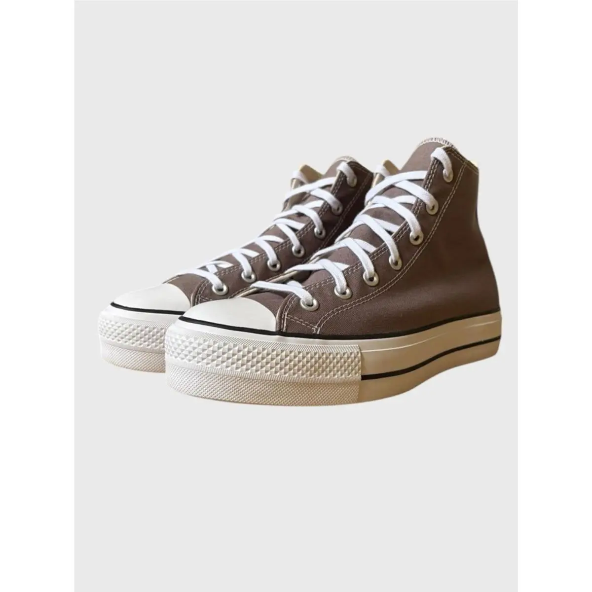 Converse shoes - Converse Chuck Taylor All Star High-Top Platform - A12309F - Pure Pumice White Black 1