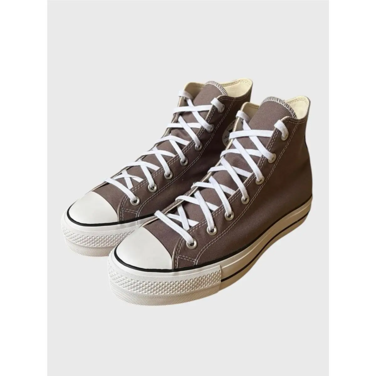 Converse shoes - Converse Chuck Taylor All Star High-Top Platform - A12309F - Pure Pumice White Black 2