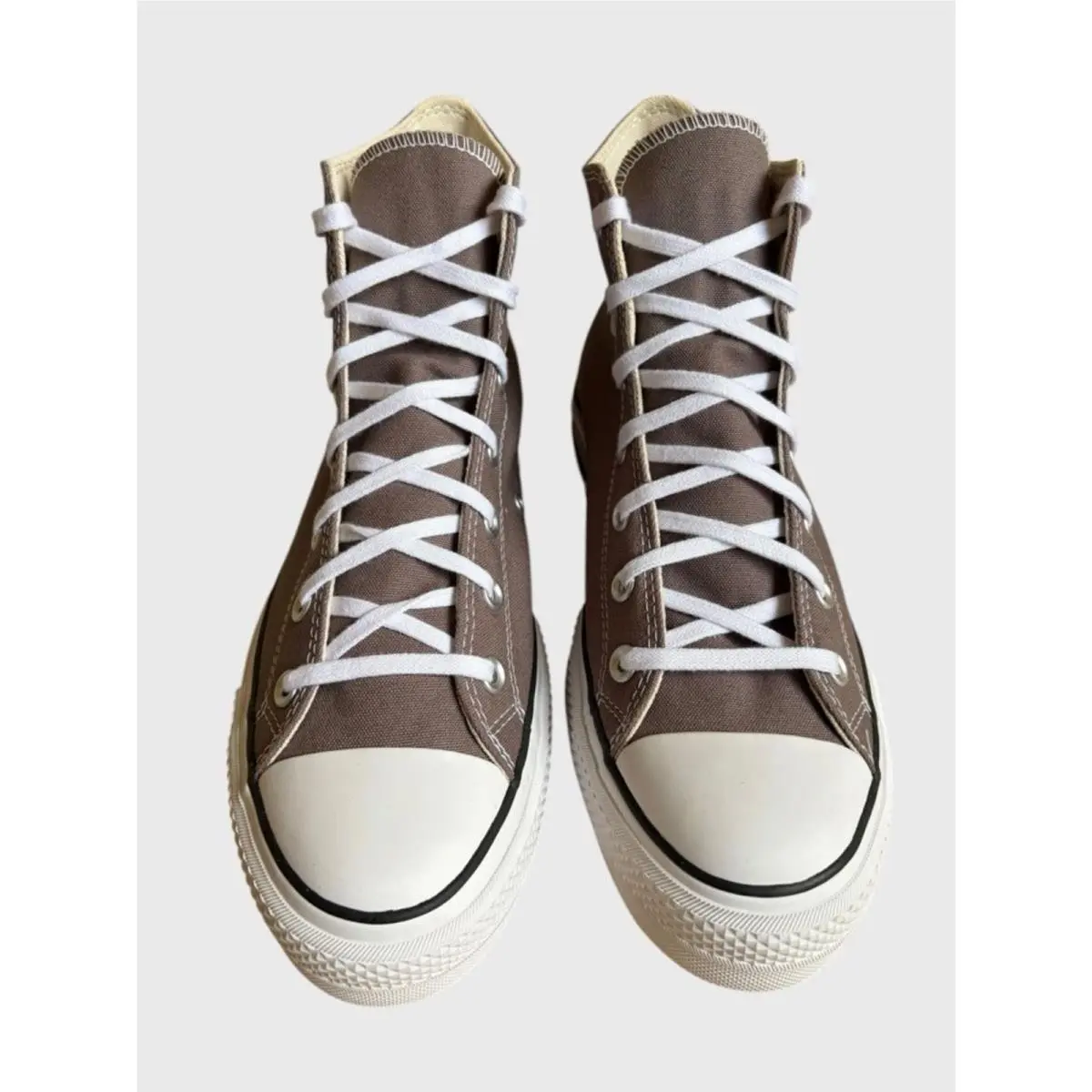 Converse shoes - Converse Chuck Taylor All Star High-Top Platform - A12309F - Pure Pumice White Black 3