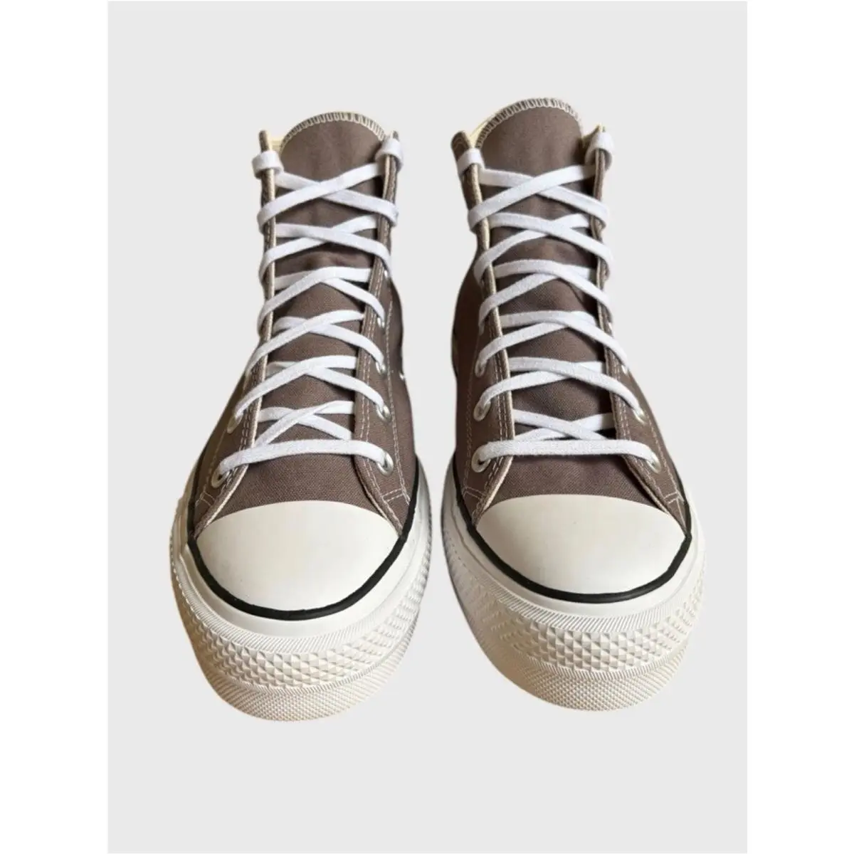 Converse shoes - Converse Chuck Taylor All Star High-Top Platform - A12309F - Pure Pumice White Black 4