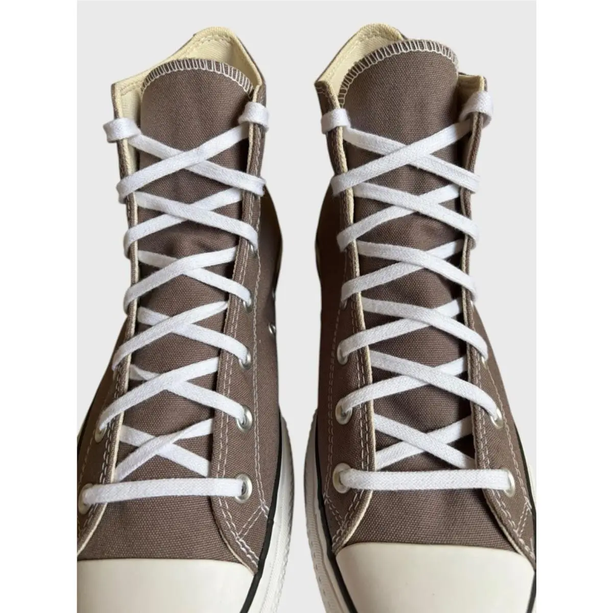 Converse shoes - Converse Chuck Taylor All Star High-Top Platform - A12309F - Pure Pumice White Black 6