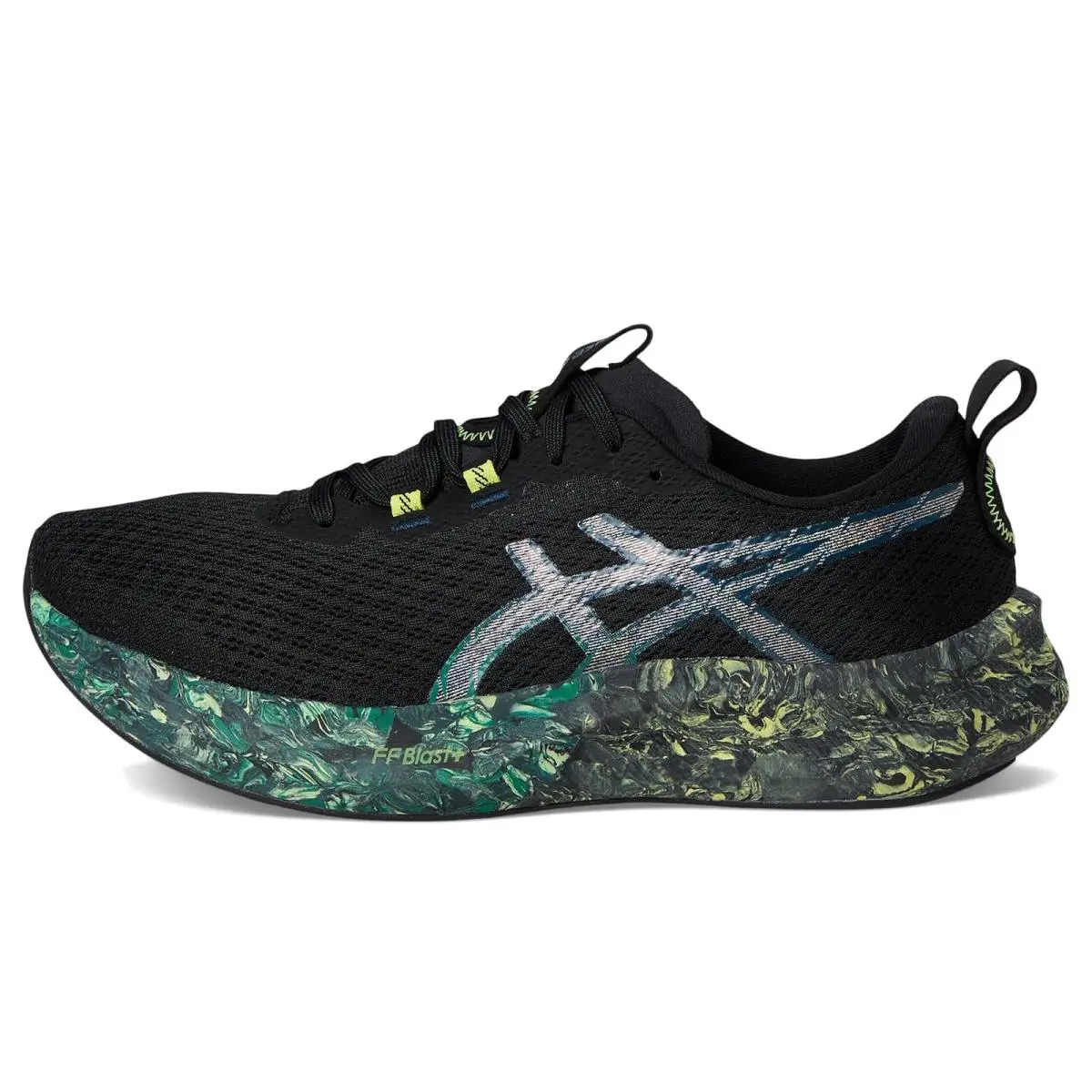 Asics shoes - Black/Jasper Green 9