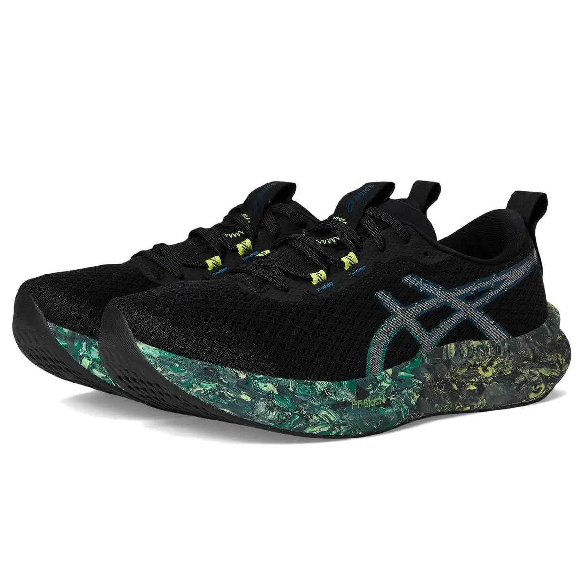 Asics shoes - Black/Jasper Green 6
