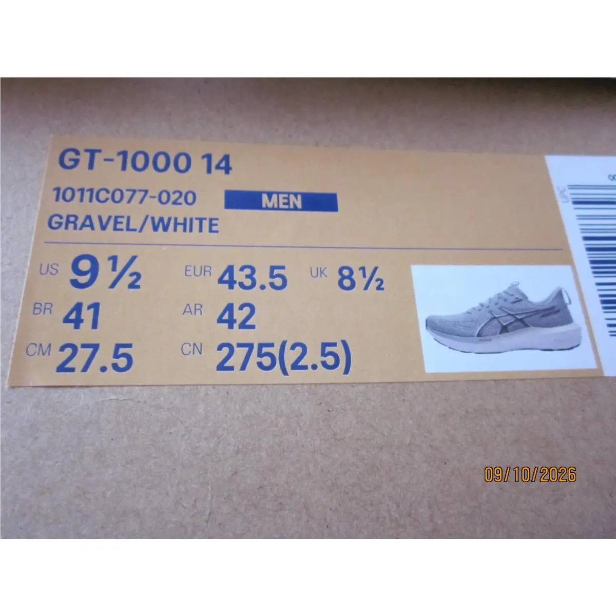 Asics shoes - Gravel/White 3