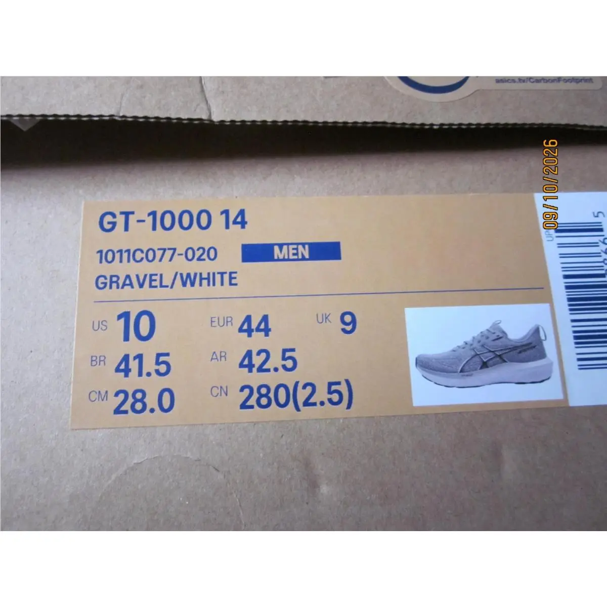 Asics shoes - Gravel/White 11