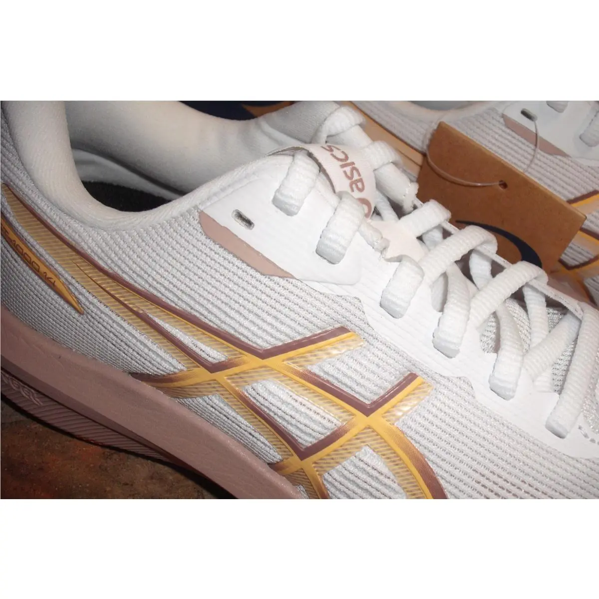 Asics shoes - Asics GT-1000 14 Running Shoe - 1012B859 100 - White - Rubble Red 8