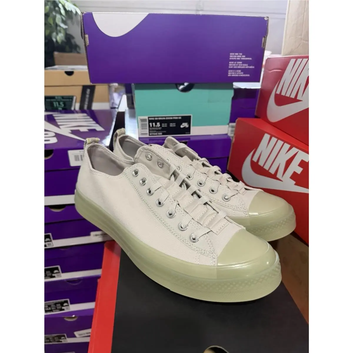 Converse shoes - ALL STAR SQUARETOE SV OX - A03785c - Silver 0