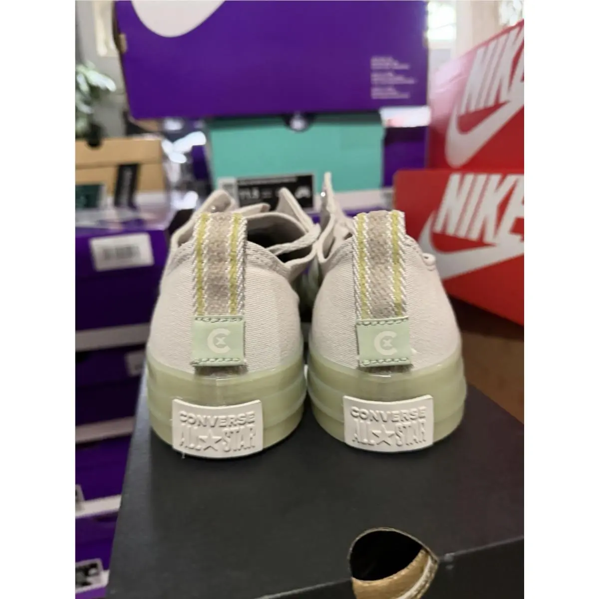 Converse shoes - ALL STAR SQUARETOE SV OX - A03785c - Silver 3