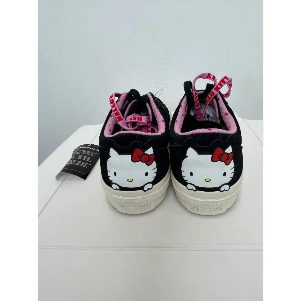Converse shoes - Converse One Star Ox Hello Kitty - 162938C - Black/Prism Pink/Egret 3