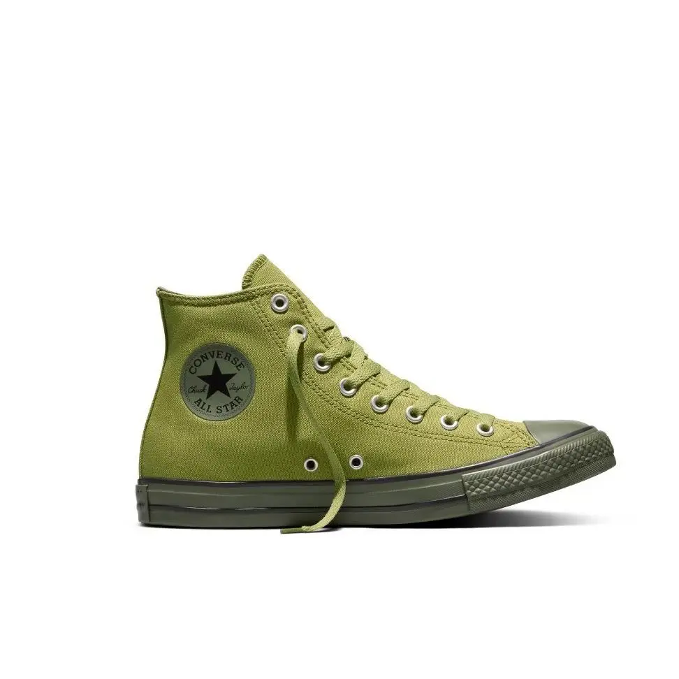 Mens Converse Chuck Taylors High Top Shoes IN The Weeds Green Size 11 - Green