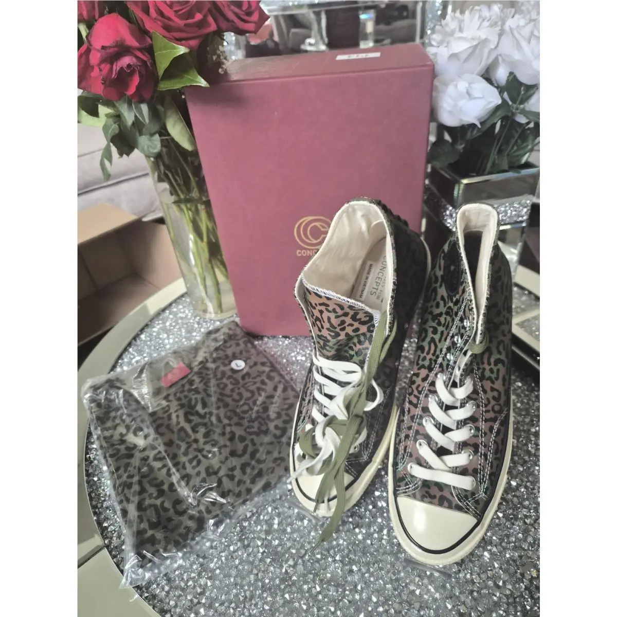 Converse Convers X Concepts CT 1970 Hizaire Leopard Camo Large T Shirt-men`s 10