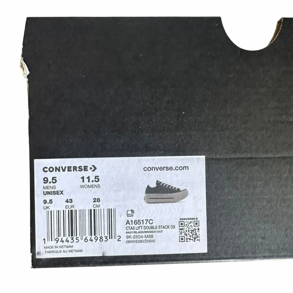 Converse shoes - Lift Double Stack - Lift Double Stack - Navy (UPC: 194435649832) 6
