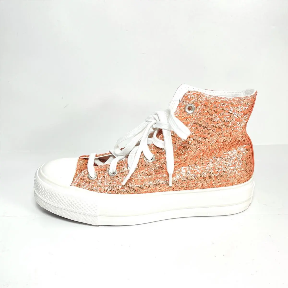Converse Chuck Taylor All Star Lift Hi Women’s Shoes Platform Shimmer Size 8