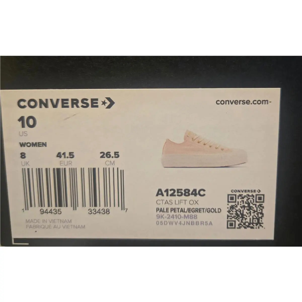 Converse shoes - Converse Chuck Taylor All Star - Pale Petal/Egret/Gold 6
