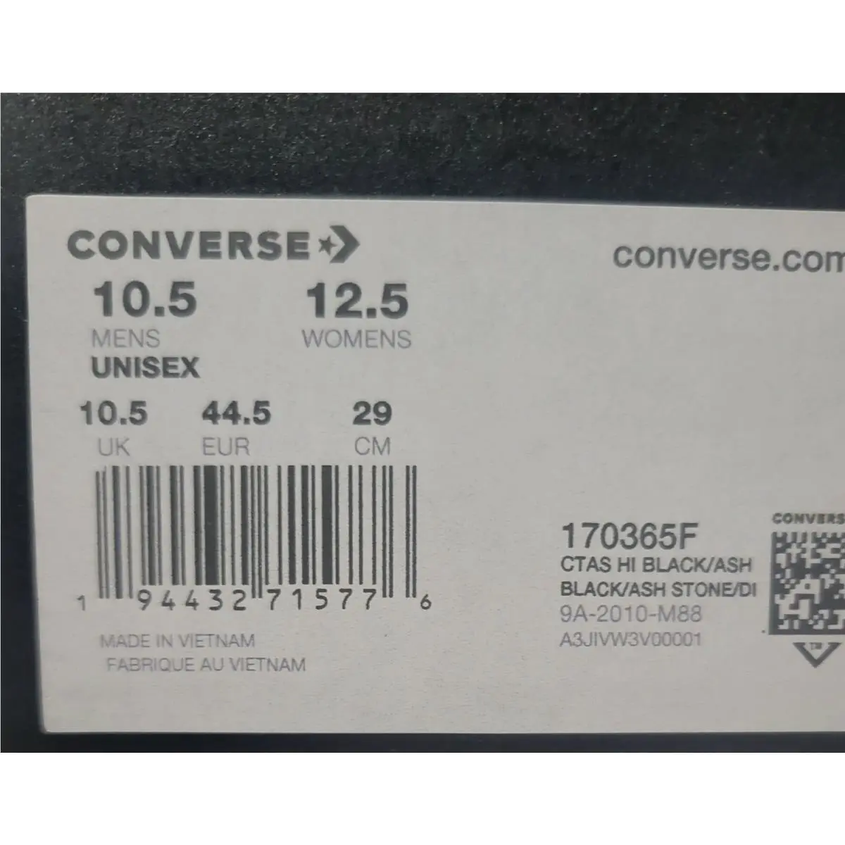 Converse shoes - Converse Chuck Taylor All-Star Hi - 170365F - Black/Ash Stone/Digital Blue (UPC: 194432715776) 6