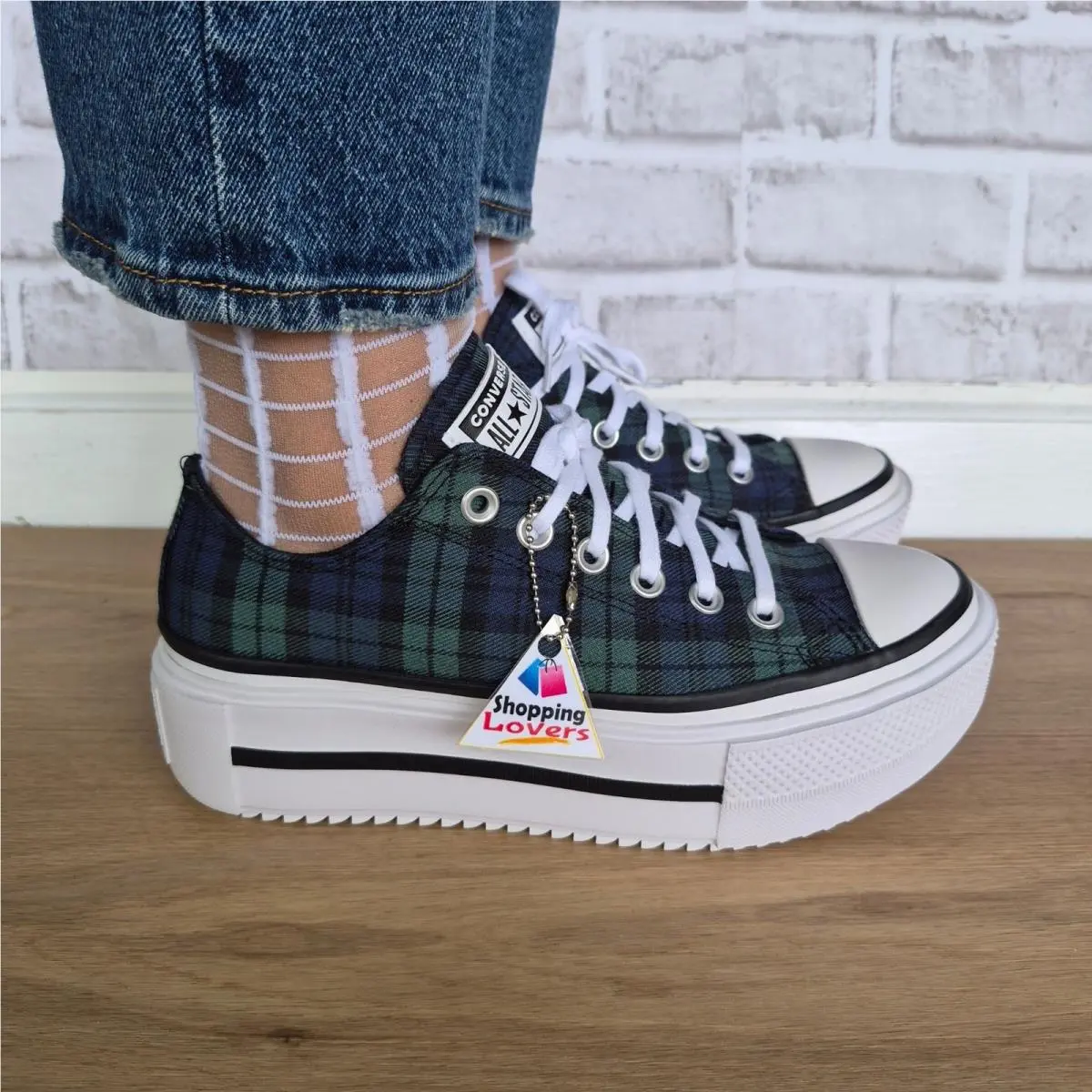 Converse shoes - Lift Double Stack - Lift Double Stack - Navy (UPC: 194435649788) 7