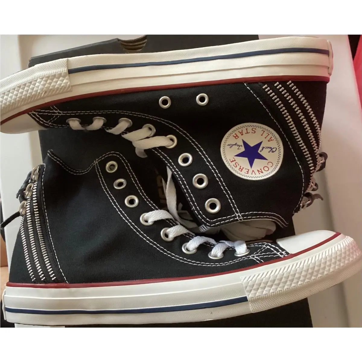Converse shoes - Tri Zip All Star HighTops (3 Zippers on Backs) - Black 0