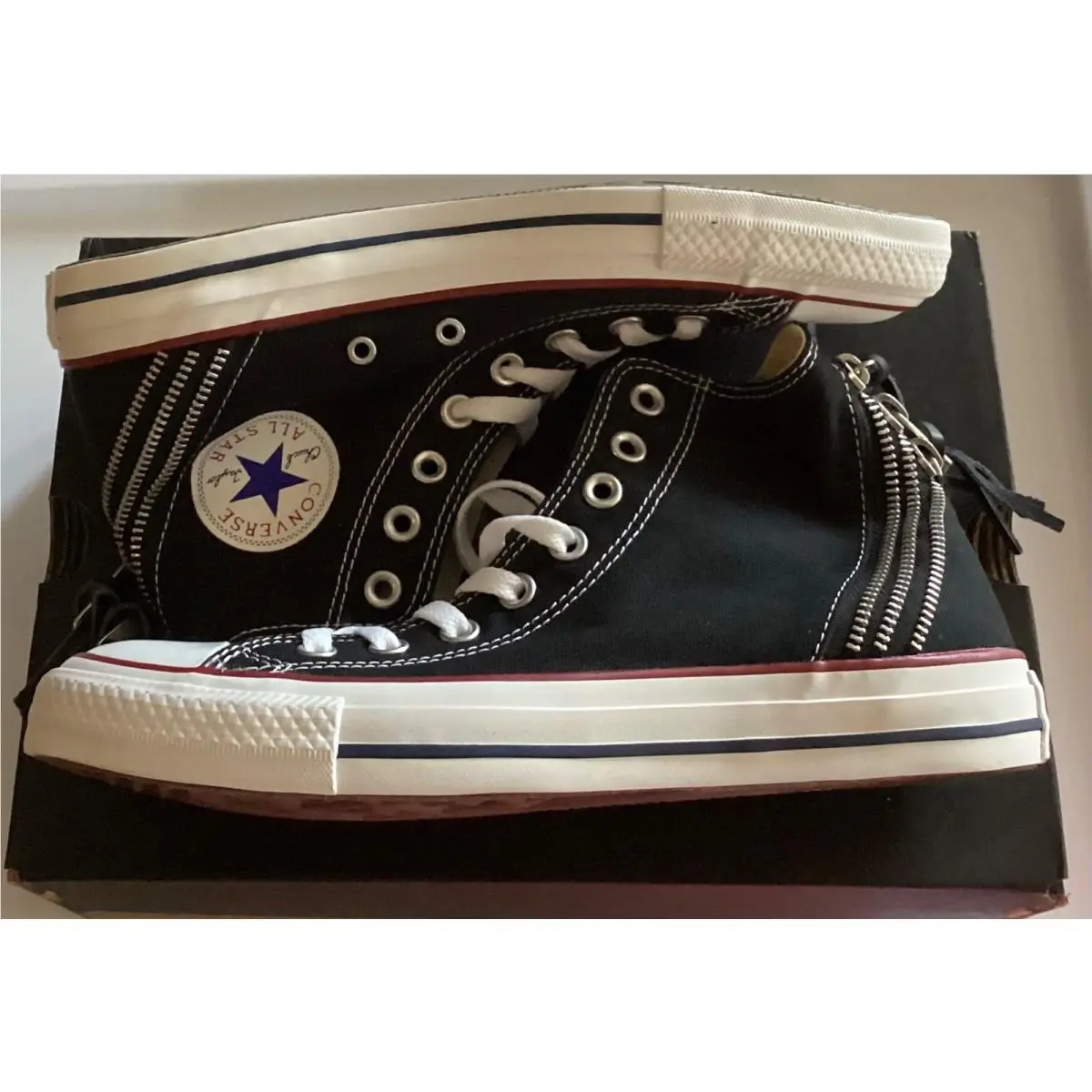 Converse shoes - Tri Zip All Star HighTops (3 Zippers on Backs) - Black 1