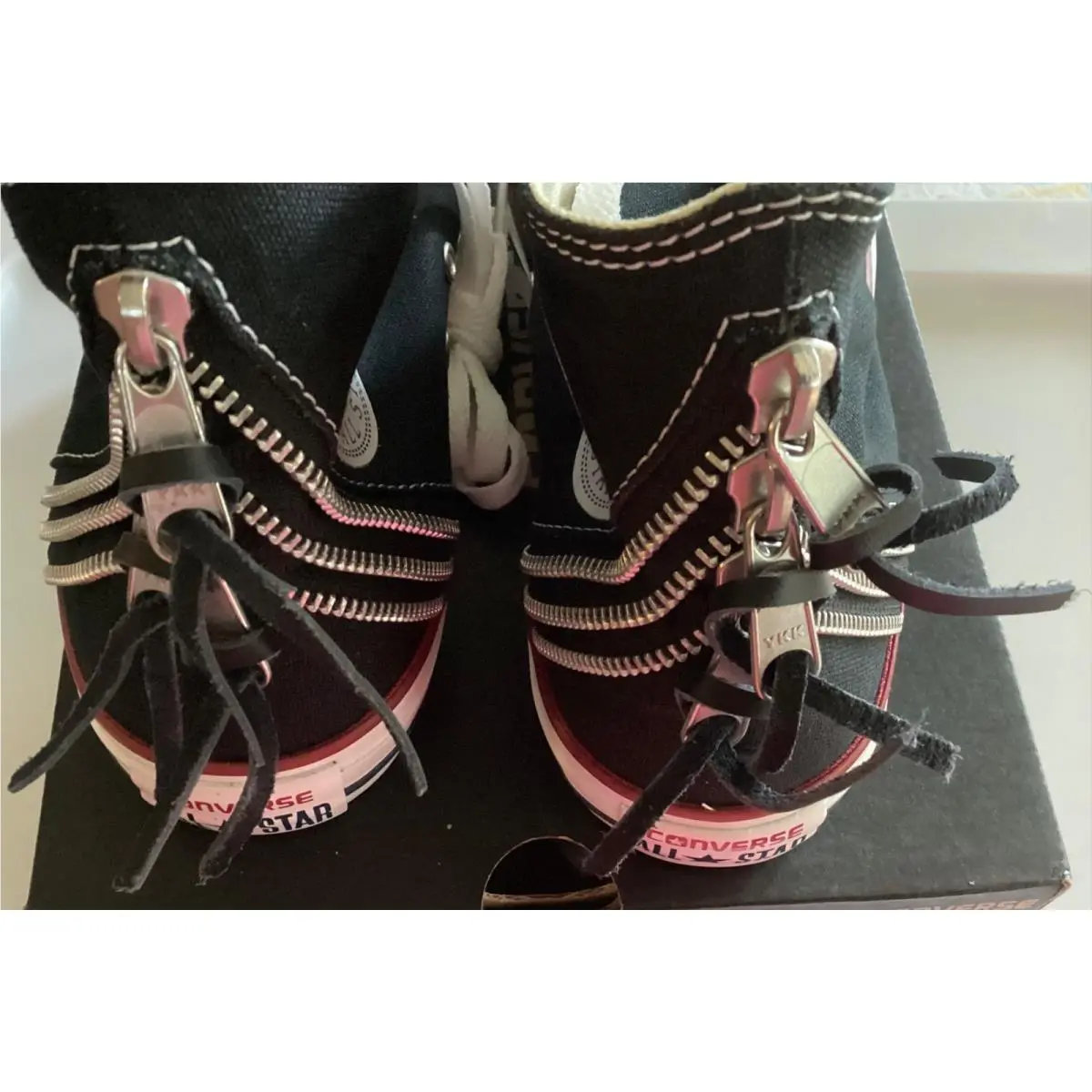 Converse shoes - Tri Zip All Star HighTops (3 Zippers on Backs) - Black 4