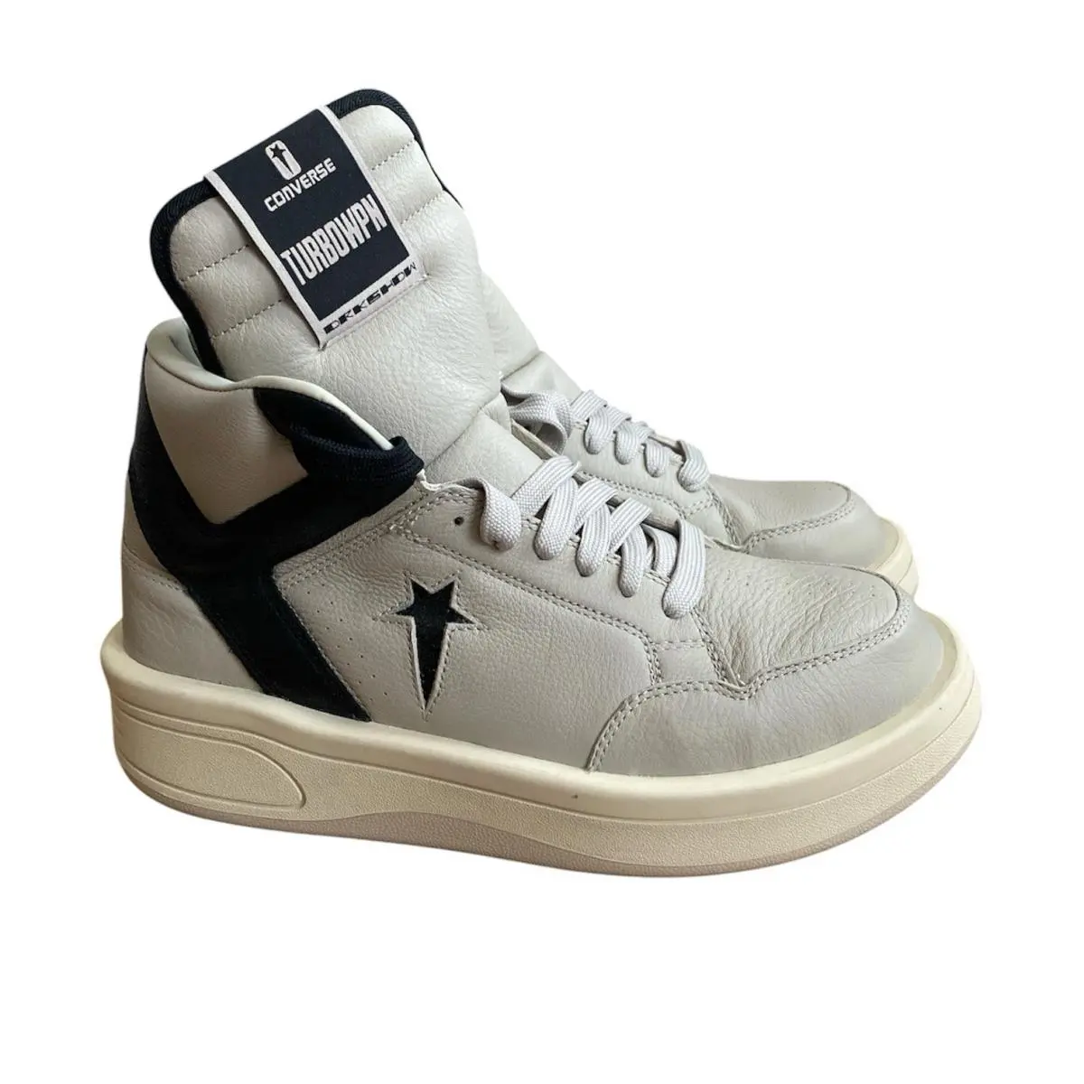 Converse Rick Owens X Drkshdw Turbowpn Mens Size 10.5 Mid Oyster Black