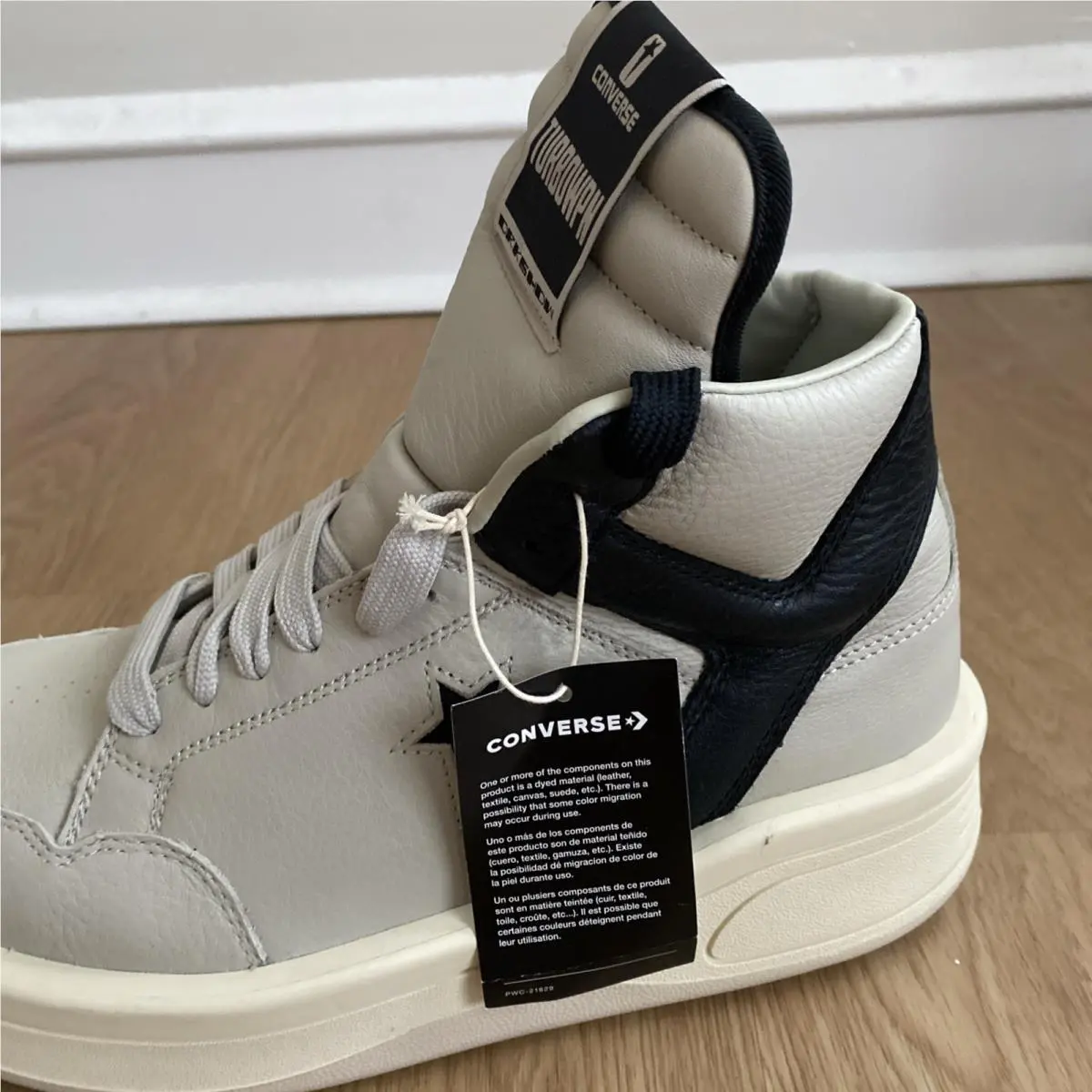 Converse shoes - Rick Owens DRKSHDW - Rick Owens DRKSHDW - A06758C - Oyster Black 2
