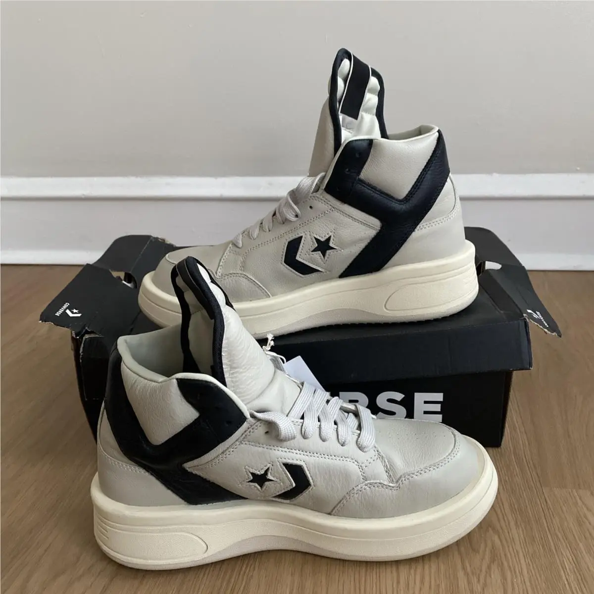 Converse shoes - Rick Owens DRKSHDW - Rick Owens DRKSHDW - A06758C - Oyster Black 3