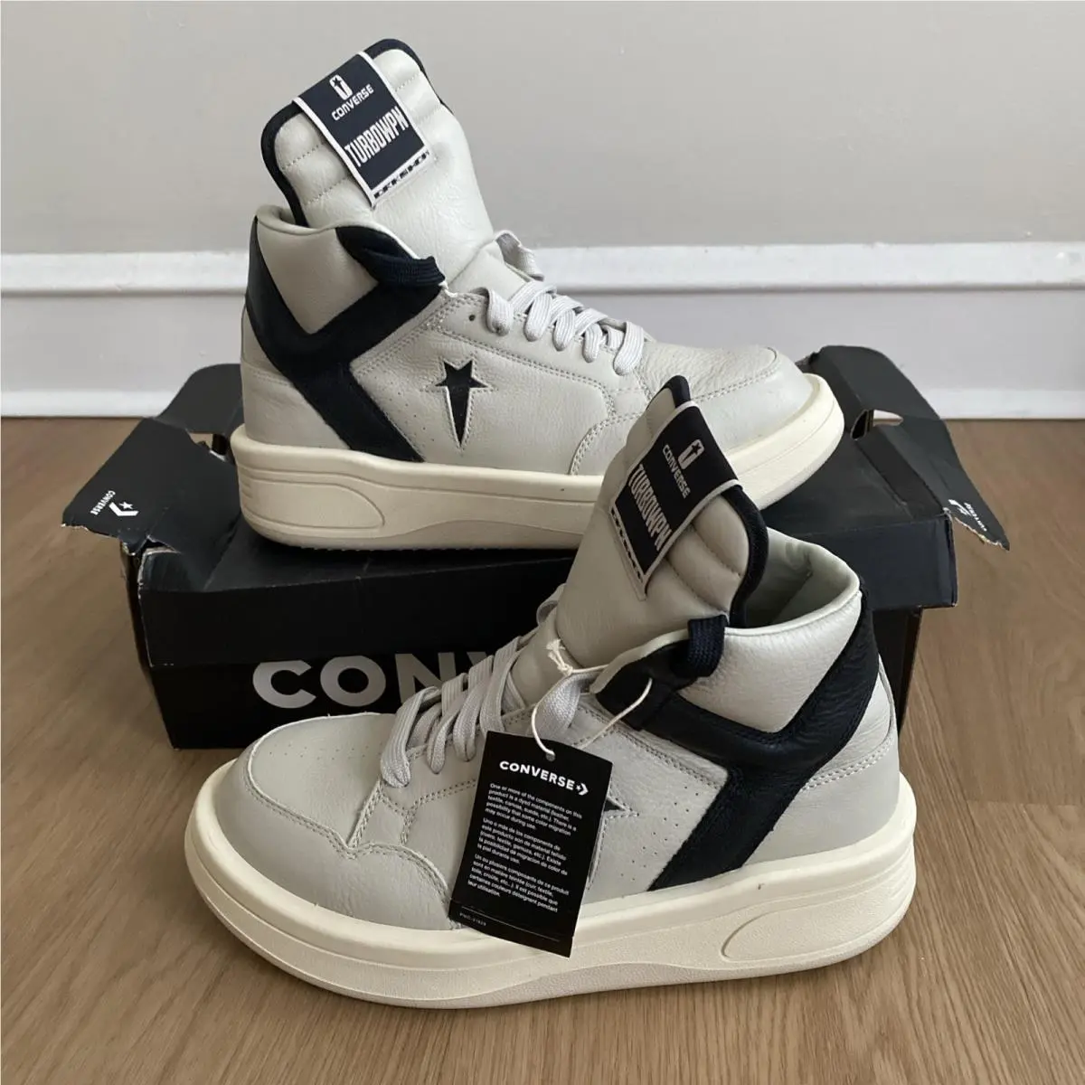 Converse shoes - Rick Owens DRKSHDW - Rick Owens DRKSHDW - A06758C - Oyster Black 4