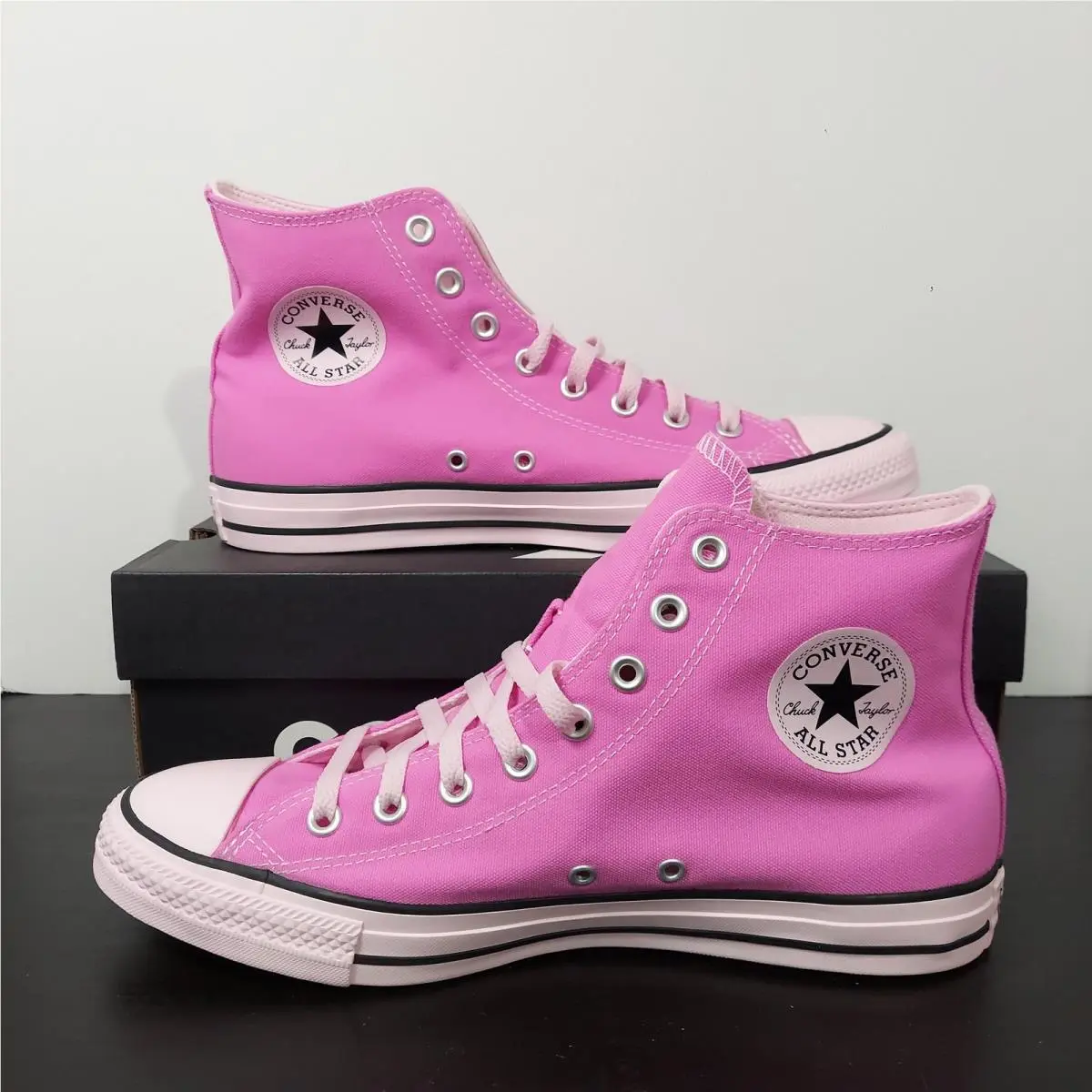 Converse Shoes Mens 9.5 Womens 11.5 Pink Shocking Orchid High Top A17932F Unisex