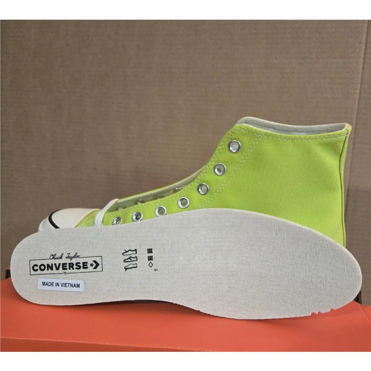 Converse shoes - Converse Chuck 70 Recycled - Chuck Recycled - Lime Twist/Egret/Black 6