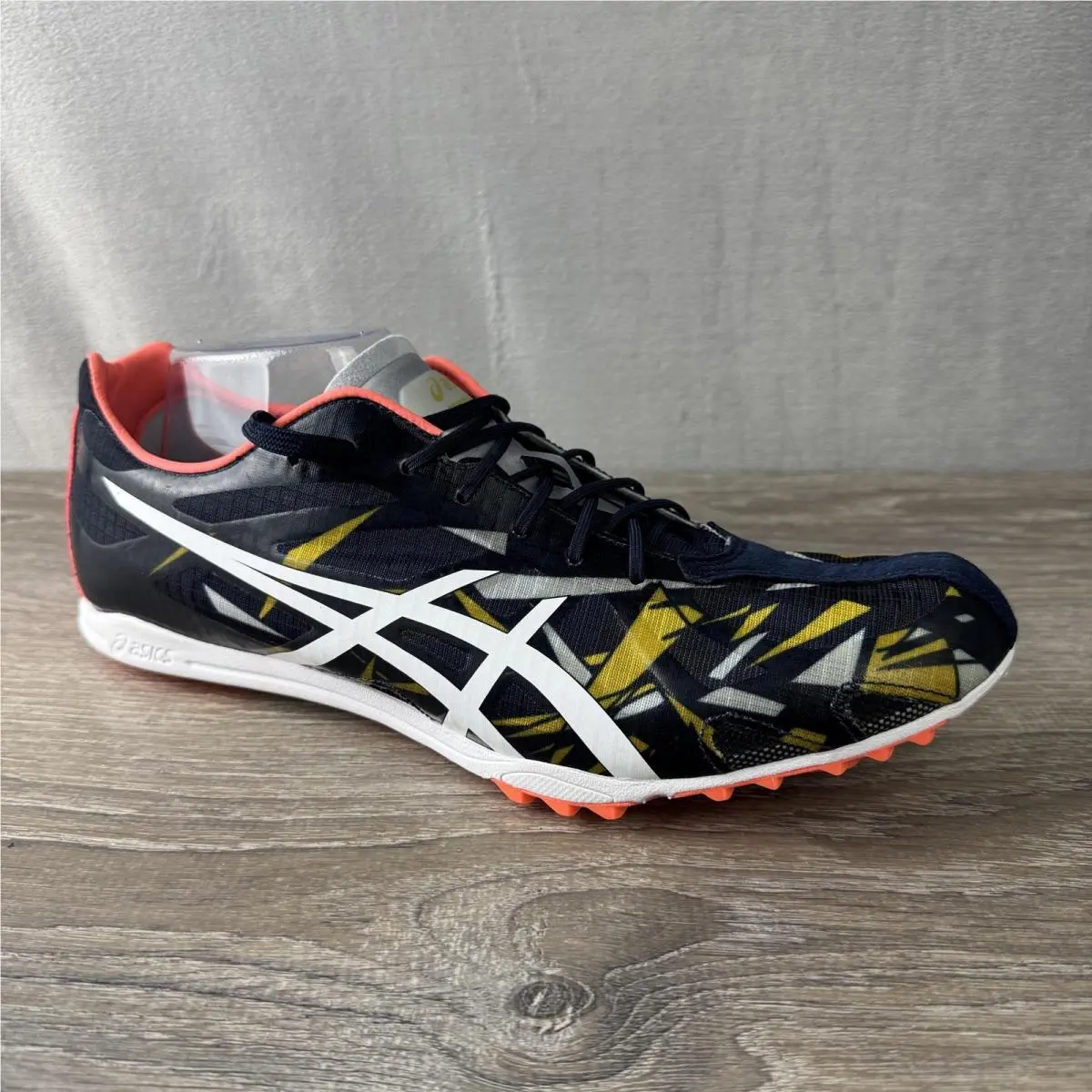 Asics Gun Lap SC Shoes Mens Size 11.5 Blue Navy Track Spikes Sneakers G604Y