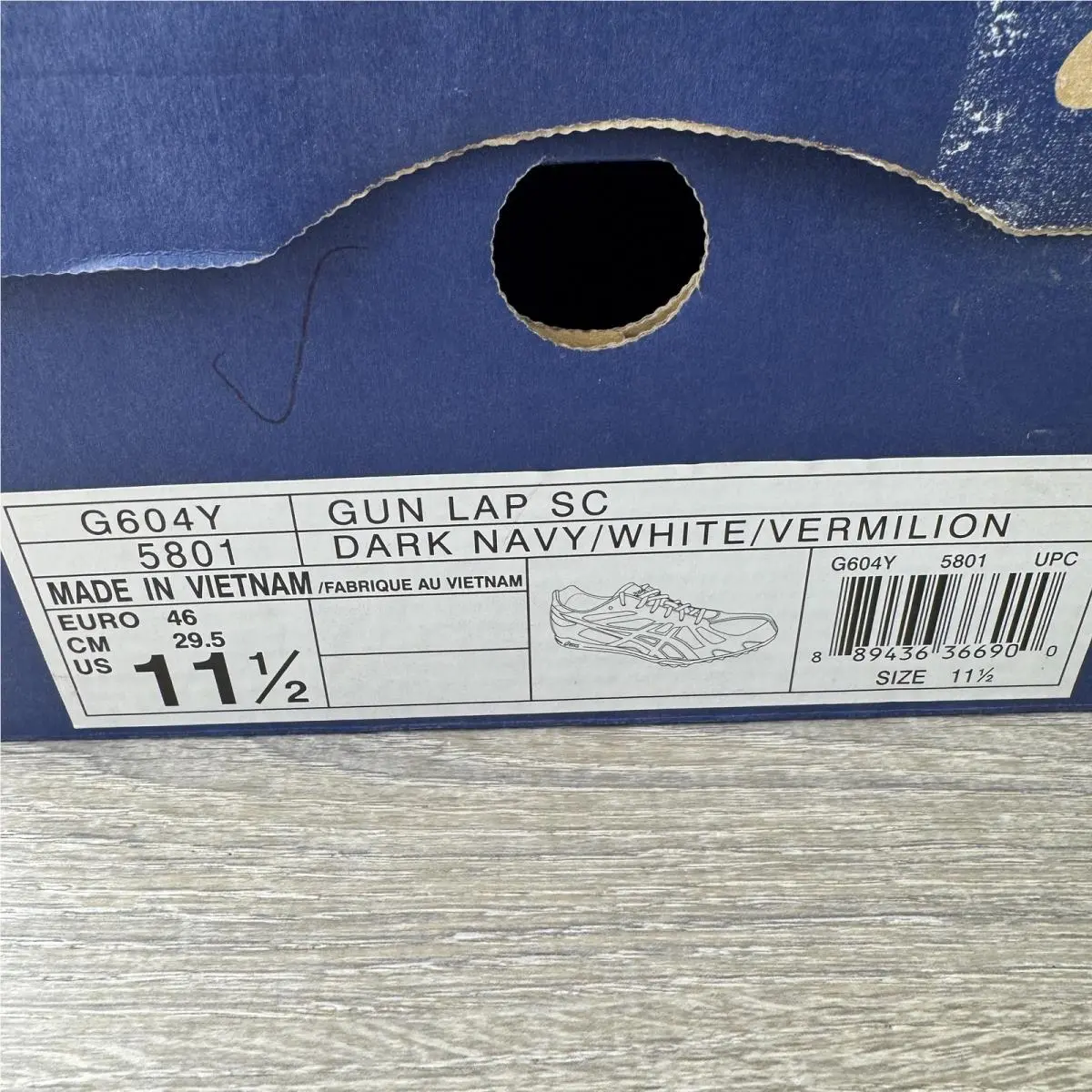 Asics shoes - ASICS Gun Lap SC G604Y - G604Y 5801 - Blue 10