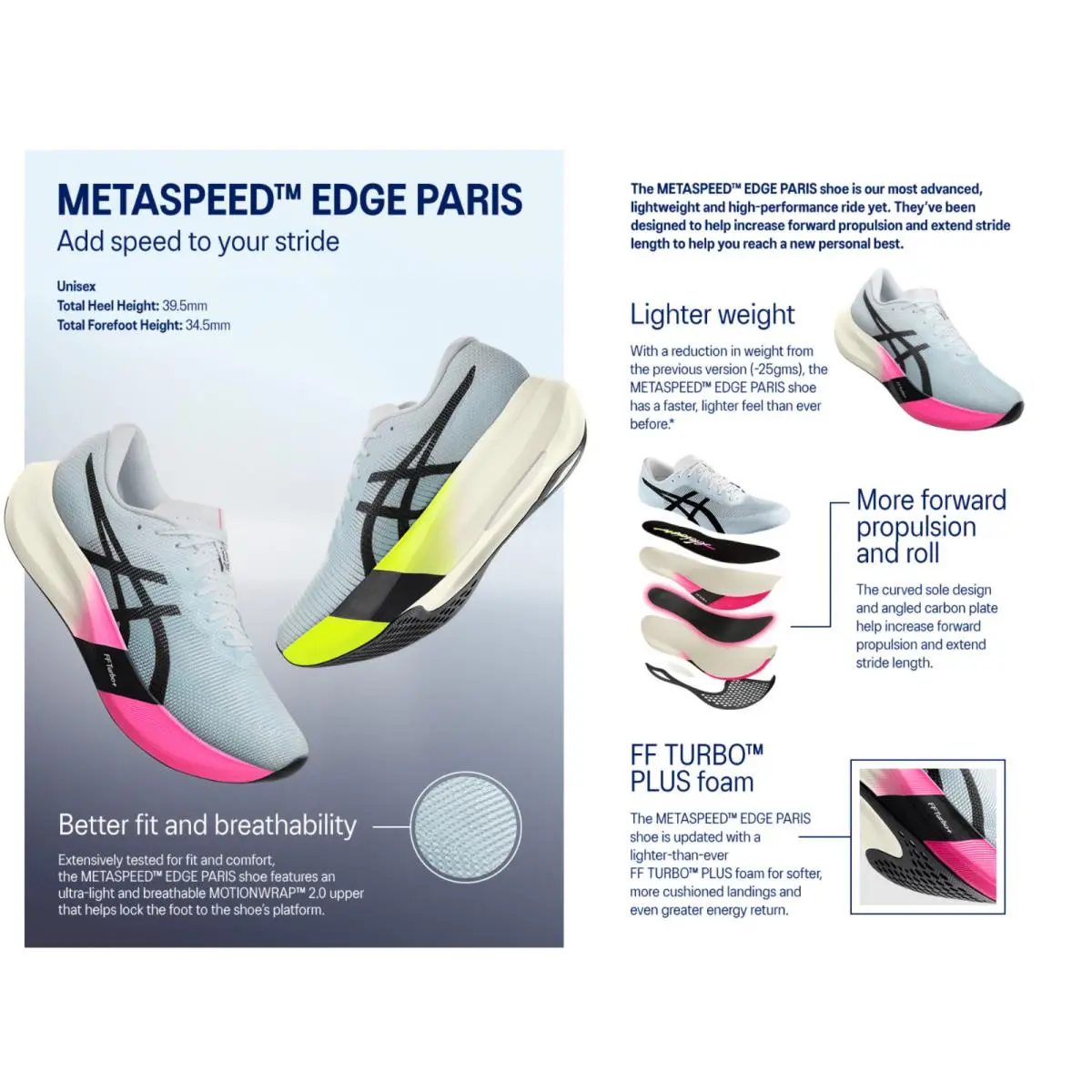 Asics shoes - ASICS METASPEED EDGE PARIS - METASPEED EDGE PARIS - 1013A124600 - Sunrise RED/Black 7
