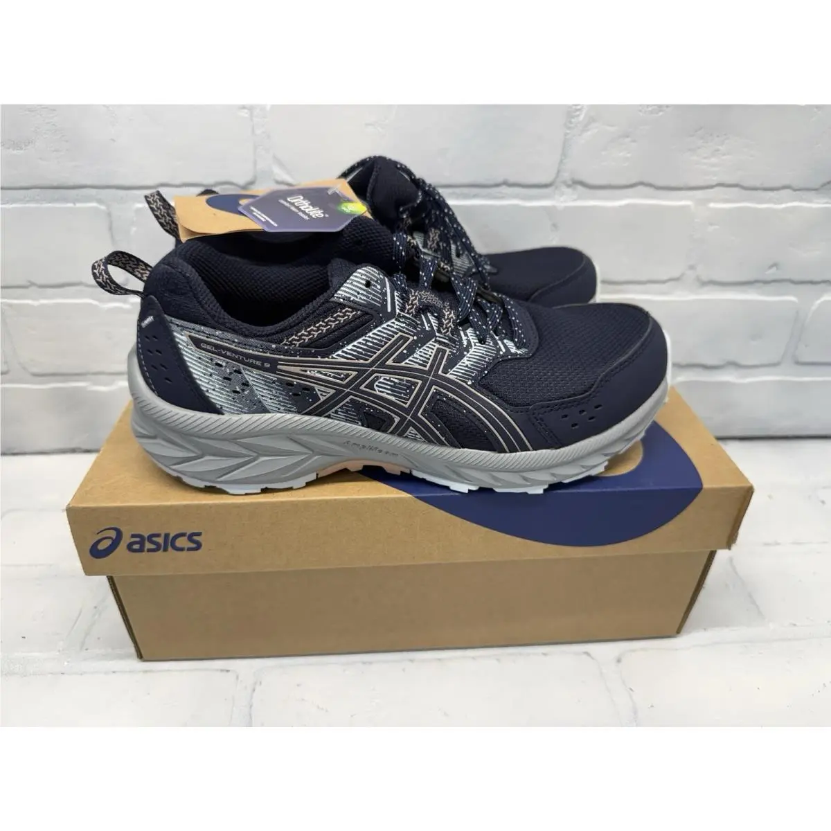 Asics Gel-venture 9 Women Size 7 Running Shoes Midnight Fawn Box Blue Gray