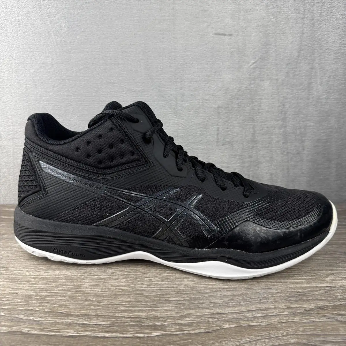 Asics Netburner Ballistic FF MT Shoes Volleyball 14 Black Netball Court Sneakers