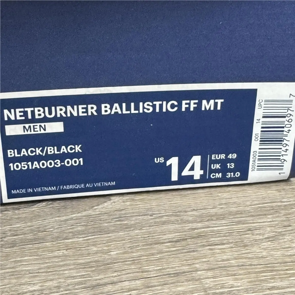 Asics shoes - ASICS Netburner Ballistic FF MT - Black 8