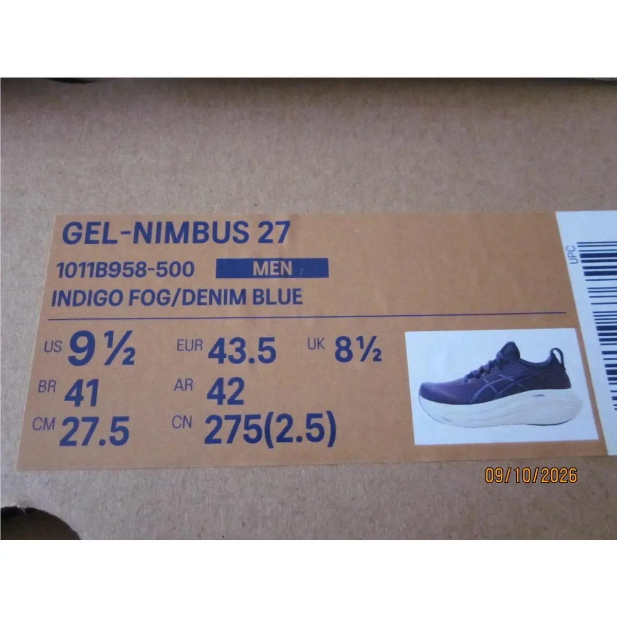 Asics shoes - ASICS GEL-Nimbus - Indigo Fog/Denim Blue 3
