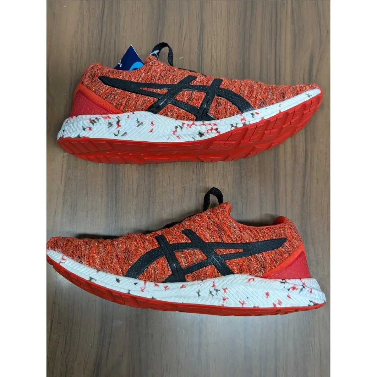 Asics Hyper Gel Kenzen Knit Mens 11 Cherry Tomato Black Running Shoes T8F0N