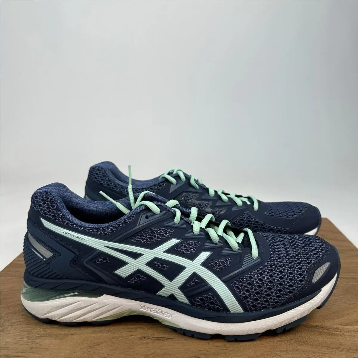 Womens Asics GT-3000 5 Blue Athletic Running Shoes Sneakers Size 12 M